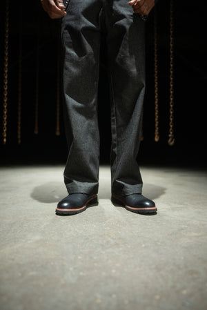 CHAINED DENIM JEANS - NAVY