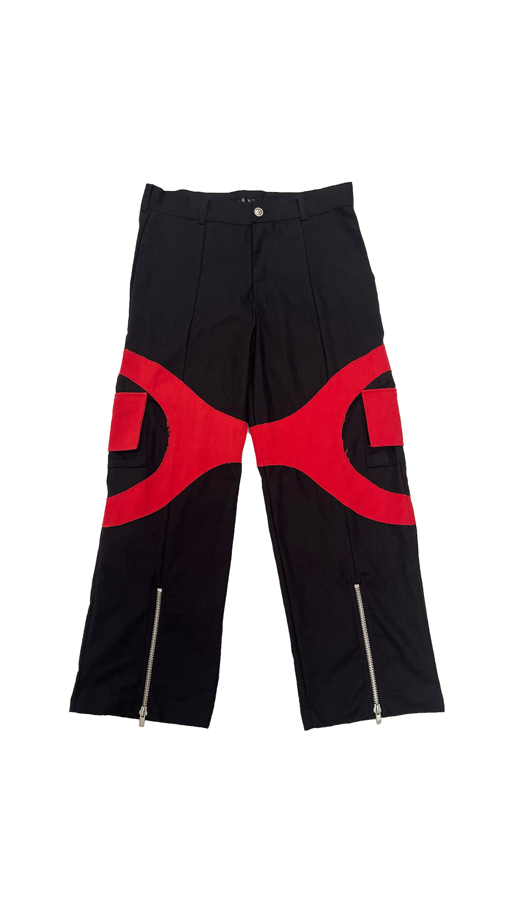 CIRCULAR CARGO PANTS RED