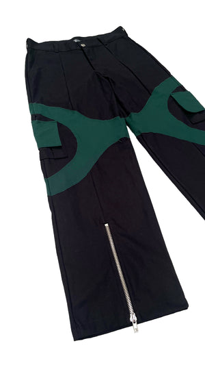 CIRCULAR CARGO PANTS GREEN