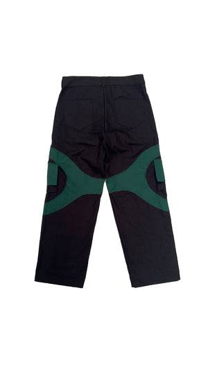 CIRCULAR CARGO PANTS GREEN