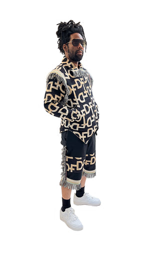 TAPESTRY FRINGE COAT