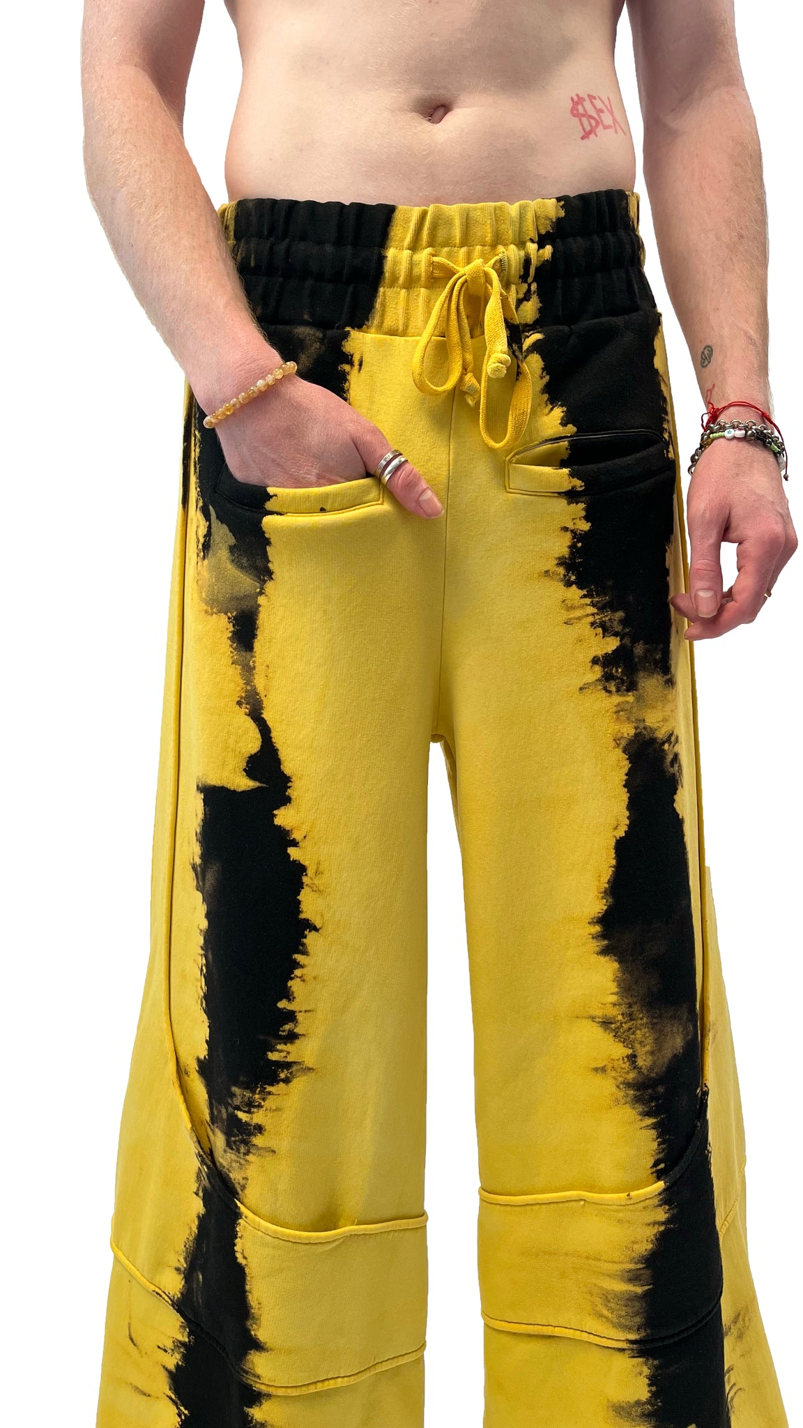 DIVIDER SWEATPANTS - TOXIC YELLOW