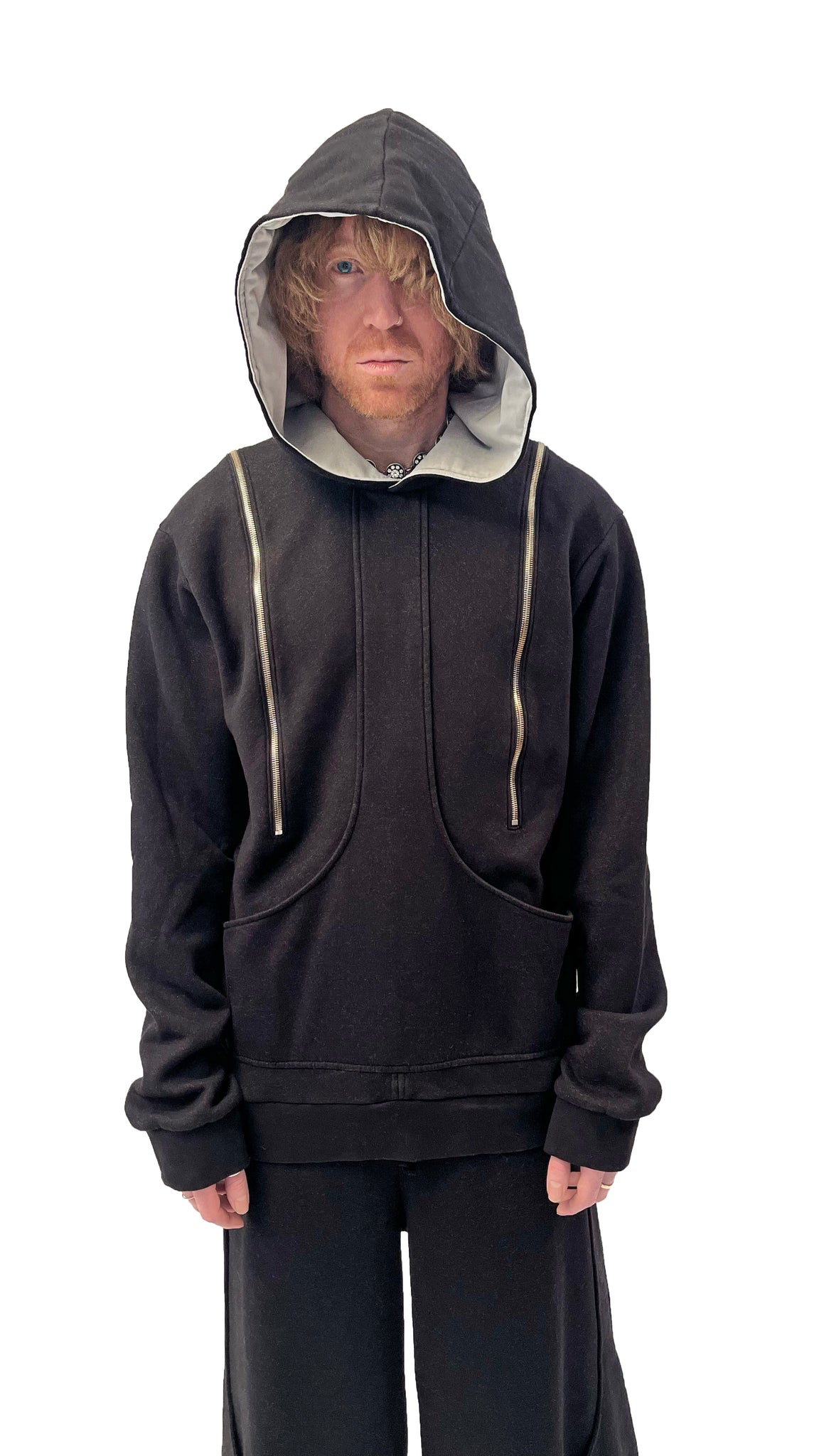 DIVIDER HOODIE - BLACK