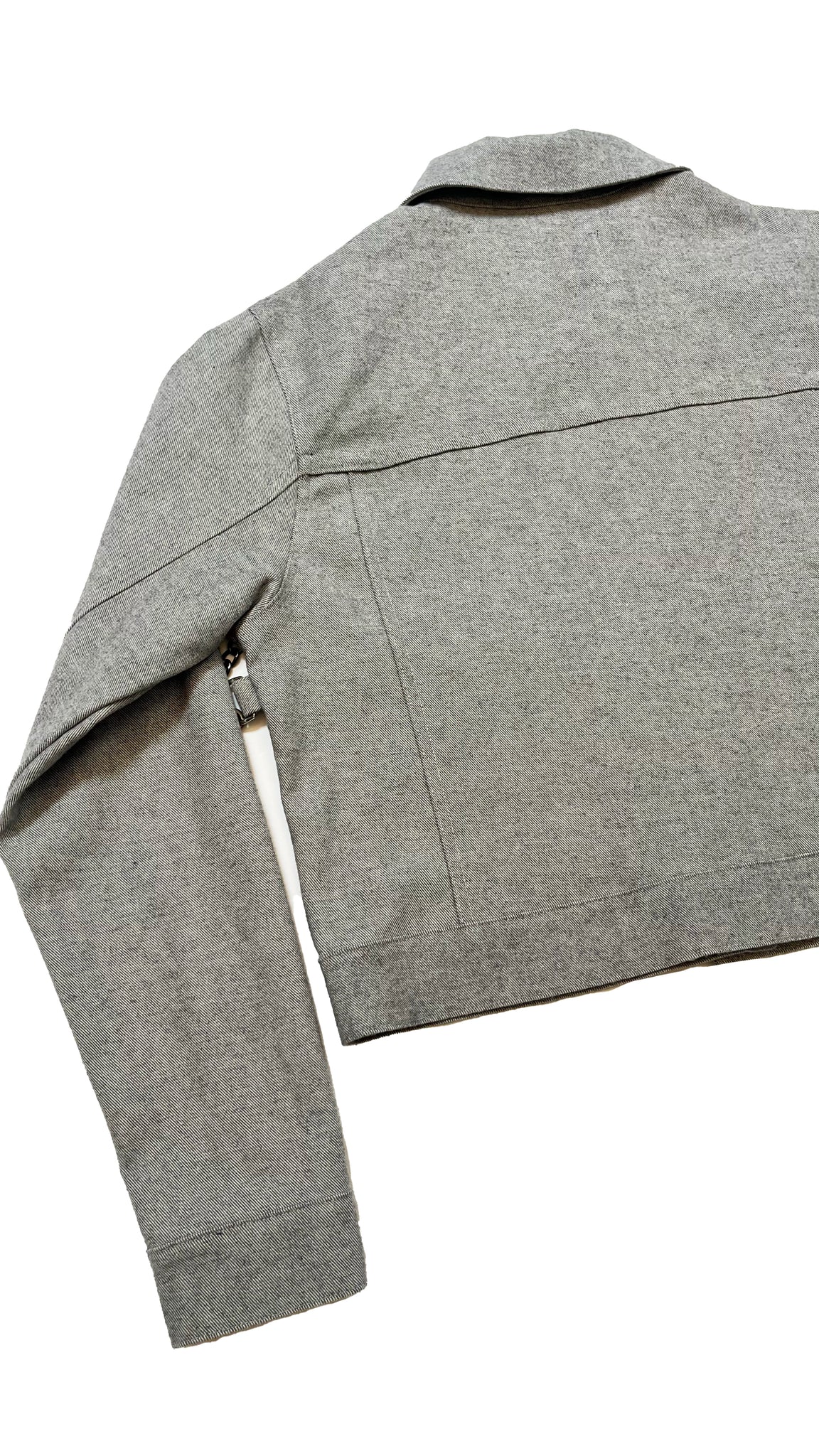 CHAINED DENIM JACKET - GREY