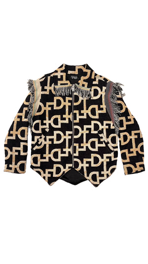 TAPESTRY FRINGE COAT