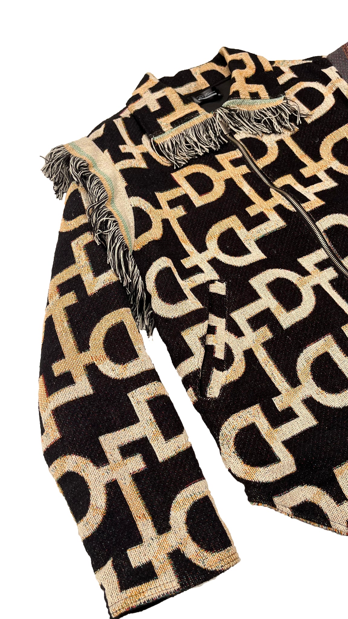 TAPESTRY FRINGE COAT