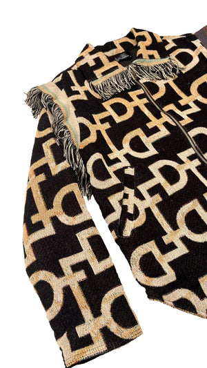 TAPESTRY FRINGE COAT