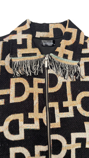 TAPESTRY FRINGE COAT