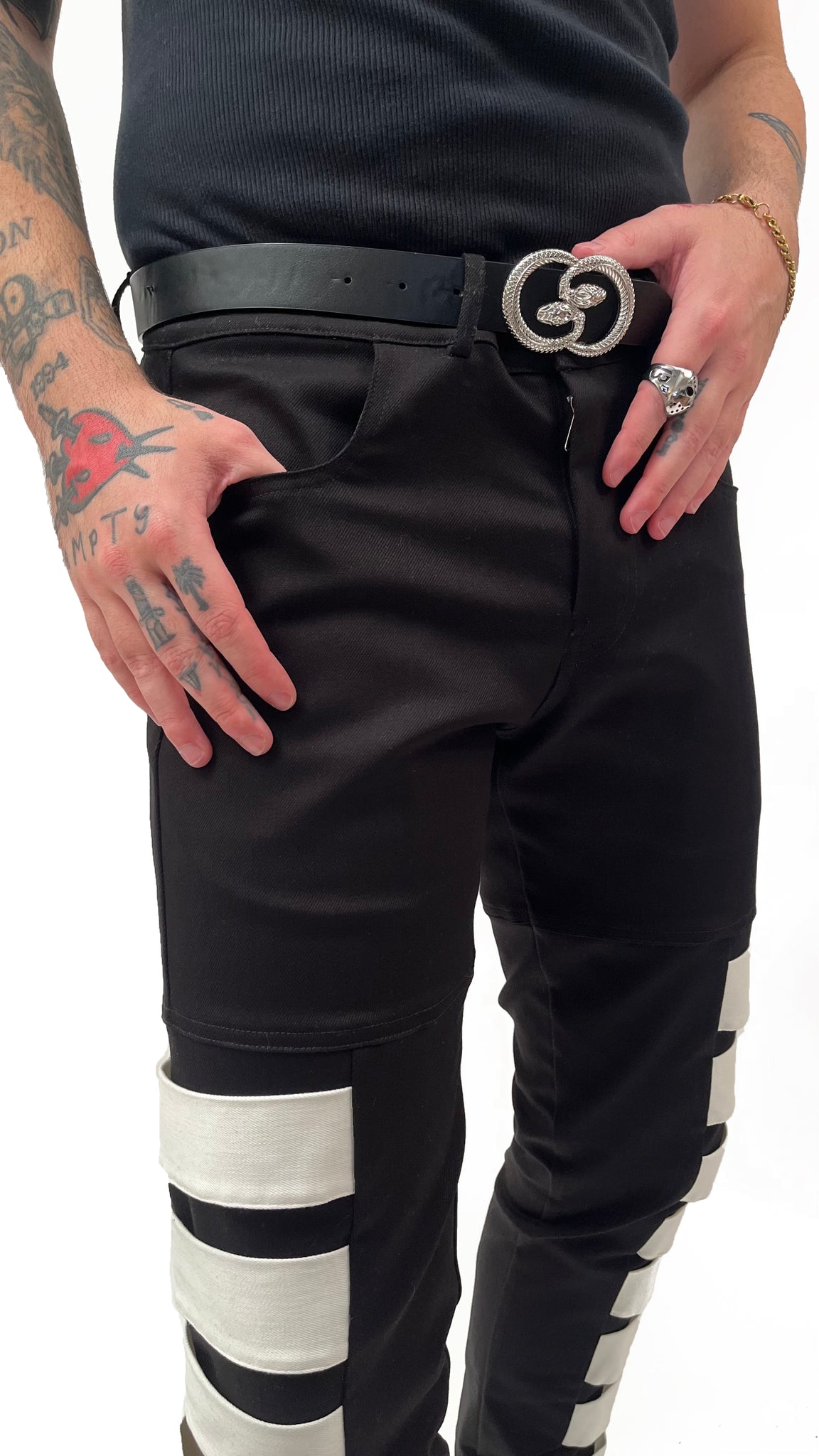 BELOSA PANT BLACK/WHITE